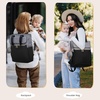 image:imageLOVEVOOK Diaper Bag BackpackTote Bag with Insulated Pockets Changing Pad  Diaper Tote BagChanging PadLarge BagPacifier CaseAntiTheft156 Inch Laptop Backpack for WomenBlackgray