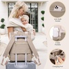 image:imageLOVEVOOK Diaper Bag BackpackTote Bag with Insulated Pockets Changing Pad  Diaper Tote BagChanging PadLarge BagPacifier CaseAntiTheft156 Inch Laptop Backpack for WomenCoffeebeige