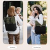 image:imageLOVEVOOK Diaper Bag BackpackTote Bag with Insulated Pockets Changing Pad  Diaper Tote BagChanging PadLarge BagPacifier CaseAntiTheft156 Inch Laptop Backpack for WomenDark Green and Black