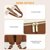 image:imageLOVEVOOK Diaper Bag BackpackTote Bag with Insulated Pockets Changing Pad  Diaper Tote BagChanging PadLarge BagPacifier CaseAntiTheft156 Inch Laptop Backpack for WomenBrown and White