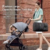 image:imageLOVEVOOK Diaper Bag Tote with Pacifier Case and Changing Pad Large Capacity Mommy Bag for Hospital and Weekender Travel Functional Baby Bag Newborn Baby Essential PinkBlack