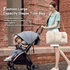 image:imageLOVEVOOK Diaper Bag Tote with Pacifier Case and Changing Pad Large Capacity Mommy Bag for Hospital and Weekender Travel Functional Baby Bag Newborn Baby Essential PinkBeige
