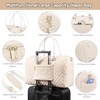 image:imageLOVEVOOK Diaper Bag Tote with Pacifier Case and Changing Pad Large Capacity Mommy Bag for Hospital and Weekender Travel Functional Baby Bag Newborn Baby Essential PinkBeige