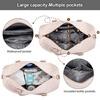 image:imageLOVEVOOK Diaper Bag Tote with Pacifier Case and Changing Pad Large Capacity Mommy Bag for Hospital and Weekender Travel Functional Baby Bag Newborn Baby Essential PinkNude Pink