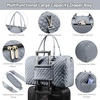 image:imageLOVEVOOK Diaper Bag Tote with Pacifier Case and Changing Pad Large Capacity Mommy Bag for Hospital and Weekender Travel Functional Baby Bag Newborn Baby Essential PinkGrey
