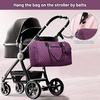 image:imageLOVEVOOK Diaper Bag Tote with Pacifier Case and Changing Pad Large Capacity Mommy Bag for Hospital and Weekender Travel Functional Baby Bag Newborn Baby Essential PinkPurple