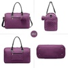 image:imageLOVEVOOK Diaper Bag Tote with Pacifier Case and Changing Pad Large Capacity Mommy Bag for Hospital and Weekender Travel Functional Baby Bag Newborn Baby Essential PinkPurple