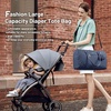 image:imageLOVEVOOK Diaper Bag Tote with Pacifier Case and Changing Pad Large Capacity Mommy Bag for Hospital and Weekender Travel Functional Baby Bag Newborn Baby Essential PinkBlue