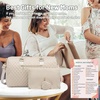 image:imageLOVEVOOK Diaper Bag Tote with Pacifier Case and Changing Pad Large Capacity Mommy Bag for Hospital and Weekender Travel Functional Baby Bag Newborn Baby Essential PinkBeige