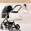 image:imageLOVEVOOK Diaper Bag Tote with Pacifier Case and Changing Pad Large Capacity Mommy Bag for Hospital and Weekender Travel Functional Baby Bag Newborn Baby Essential PinkBeige