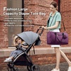 image:imageLOVEVOOK Diaper Bag Tote with Pacifier Case and Changing Pad Large Capacity Mommy Bag for Hospital and Weekender Travel Functional Baby Bag Newborn Baby Essential PinkPurple