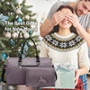 image:imageLOVEVOOK Diaper Bag Tote with Pacifier Case and Changing Pad Large Capacity Mommy Bag for Hospital and Weekender Travel Functional Baby Bag Newborn Baby Essential PinkPurple Gray