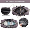image:imageLOVEVOOK Diaper Bag Tote with Pacifier Case and Changing Pad Large Capacity Mommy Bag for Hospital and Weekender Travel Functional Baby Bag Newborn Baby Essential PinkPurple Gray