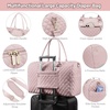 image:imageLOVEVOOK Diaper Bag Tote with Pacifier Case and Changing Pad Large Capacity Mommy Bag for Hospital and Weekender Travel Functional Baby Bag Newborn Baby Essential PinkPink