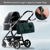 image:imageLOVEVOOK Diaper Bag Tote with Pacifier Case and Changing Pad Large Capacity Mommy Bag for Hospital and Weekender Travel Functional Baby Bag Newborn Baby Essential PinkDark Green