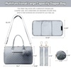 image:imageLOVEVOOK Diaper Bag Tote with Pacifier Case and Changing Pad Large Capacity Mommy Bag for Hospital and Weekender Travel Functional Baby Bag Newborn Baby Essential PinkGrey