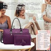 image:imageLOVEVOOK Diaper Bag Tote with Pacifier Case and Changing Pad Large Capacity Mommy Bag for Hospital and Weekender Travel Functional Baby Bag Newborn Baby Essential PinkPurple