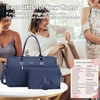 image:imageLOVEVOOK Diaper Bag Tote with Pacifier Case and Changing Pad Large Capacity Mommy Bag for Hospital and Weekender Travel Functional Baby Bag Newborn Baby Essential PinkBlue