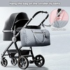 image:imageLOVEVOOK Diaper Bag Tote with Pacifier Case and Changing Pad Large Capacity Mommy Bag for Hospital and Weekender Travel Functional Baby Bag Newborn Baby Essential PinkGrey