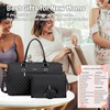 image:imageLOVEVOOK Diaper Bag Tote with Pacifier Case and Changing Pad Large Capacity Mommy Bag for Hospital and Weekender Travel Functional Baby Bag Newborn Baby Essential PinkBlack