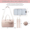 image:imageLOVEVOOK Diaper Bag Tote with Pacifier Case and Changing Pad Large Capacity Mommy Bag for Hospital and Weekender Travel Functional Baby Bag Newborn Baby Essential PinkNude Pink