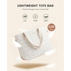 image:imageLOVEVOOK Laptop Tote Bag for Women 156 Inch Large Puffer Work Tote Computer Bags Quilted Womens Shoulder Purse Bag with Zipper Teacher Office Handbag for Travel College Business Gifts BlackBeige