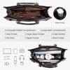 image:imageLOVEVOOK Laptop Tote Bag for Women 156 Inch Professional Work Bag with Matching Clutch Waterproof Vintage Leather Computer Tote for Office Business Travel amp Daily Use Gift for WomenBlack Coffee