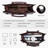 image:imageLOVEVOOK Laptop Tote Bag for Women 156 Inch Professional Work Bag with Matching Clutch Waterproof Vintage Leather Computer Tote for Office Business Travel amp Daily Use Gift for WomenFuchsia