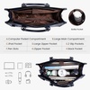image:imageLOVEVOOK Laptop Tote Bag for Women 156 Inch Professional Work Bag with Matching Clutch Waterproof Vintage Leather Computer Tote for Office Business Travel amp Daily Use Gift for WomenIndigo Ink