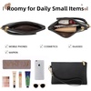 image:imageLOVEVOOK Laptop Tote Bag for Women 156 Inch Professional Work Bag with Matching Clutch Waterproof Vintage Leather Computer Tote for Office Business Travel amp Daily Use Gift for WomenBlack  Brown