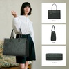 image:imageLOVEVOOK Laptop Tote Bag for Women 156 Inch Professional Work Bag with Matching Clutch Waterproof Vintage Leather Computer Tote for Office Business Travel amp Daily Use Gift for WomenGreen Embossed