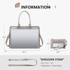 image:imageLOVEVOOK Laptop Tote Bag for Women 156 Inch Professional Work Bag with Matching Clutch Waterproof Vintage Leather Computer Tote for Office Business Travel amp Daily Use Gift for WomenSmoke Gray