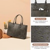 image:imageLOVEVOOK Laptop Tote Bag for Women 156 Inch Professional Work Bag with Matching Clutch Waterproof Vintage Leather Computer Tote for Office Business Travel amp Daily Use Gift for WomenBlack Coffee