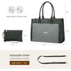 image:imageLOVEVOOK Laptop Tote Bag for Women 156 Inch Professional Work Bag with Matching Clutch Waterproof Vintage Leather Computer Tote for Office Business Travel amp Daily Use Gift for WomenGreen Embossed
