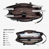 image:imageLOVEVOOK Laptop Tote Bag for Women 156 Inch Waterproof Leather Computer Bags Business Office Work Briefcase Black  Fits 156 Inch Laptop Waterproof Front Pocket Shoulder Strap Large Purse for Business Office Work BlackBlackBrown