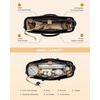 image:imageLOVEVOOK Laptop Tote Bag for Women 156 Inch Waterproof Leather Computer Bags Business Office Work Briefcase Black  Fits 156 Inch Laptop Waterproof Front Pocket Shoulder Strap Large Purse for Business Office Work BlackBlack