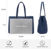 image:imageLOVEVOOK Laptop Tote Bag for Women 156 Inch Waterproof Leather Computer Bags Business Office Work Briefcase Black  Fits 156 Inch Laptop Waterproof Front Pocket Shoulder Strap Large Purse for Business Office Work BlackNavy Blue 156 Inch