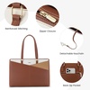 image:imageLOVEVOOK Laptop Tote Bag for Women 156 Inch Waterproof Leather Computer Bags Business Office Work Briefcase Black  Fits 156 Inch Laptop Waterproof Front Pocket Shoulder Strap Large Purse for Business Office Work BlackBrownApricotBeige 156 Inch