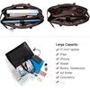image:imageLOVEVOOK Laptop Tote Bag for Women 156 Inch Waterproof Leather Computer Bags Business Office Work Briefcase Black  Fits 156 Inch Laptop Waterproof Front Pocket Shoulder Strap Large Purse for Business Office Work BlackBlack