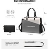 image:imageLOVEVOOK Laptop Tote Bag for Women 156 Inch Waterproof Leather Computer Bags Business Office Work Briefcase Black  Fits 156 Inch Laptop Waterproof Front Pocket Shoulder Strap Large Purse for Business Office Work BlackAblackbeige