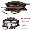 image:imageLOVEVOOK Laptop Tote Bag for Women 156 Inch Waterproof Leather Computer Bags Business Office Work Briefcase Black  Fits 156 Inch Laptop Waterproof Front Pocket Shoulder Strap Large Purse for Business Office Work BlackBlackCoffeeLight Brown 156 Inch