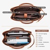 image:imageLOVEVOOK Laptop Tote Bag for Women 156 Inch Waterproof Leather Computer Bags Business Office Work Briefcase Black  Fits 156 Inch Laptop Waterproof Front Pocket Shoulder Strap Large Purse for Business Office Work BlackVintage Brown 156 Inch