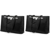 image:imageLOVEVOOK Laptop Tote Bag for Women 156 Inch Waterproof Leather Computer Bags Business Office Work Briefcase Black  Fits 156 Inch Laptop Waterproof Front Pocket Shoulder Strap Large Purse for Business Office Work BlackBlack 156 Inch