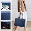 image:imageLOVEVOOK Laptop Tote Bag for Women 156 Inch Waterproof Leather Computer Bags Business Office Work Briefcase Black  Fits 156 Inch Laptop Waterproof Front Pocket Shoulder Strap Large Purse for Business Office Work BlackNavy Blue 156 Inch