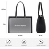 image:imageLOVEVOOK Laptop Tote Bag for Women 156 Inch Waterproof Leather Computer Bags Business Office Work Briefcase Black  Fits 156 Inch Laptop Waterproof Front Pocket Shoulder Strap Large Purse for Business Office Work BlackVintage Black 156 Inch