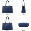 image:imageLOVEVOOK Laptop Tote Bag for Women 156 Inch Waterproof Leather Computer Bags Business Office Work Briefcase Black  Fits 156 Inch Laptop Waterproof Front Pocket Shoulder Strap Large Purse for Business Office Work BlackNavy Blue 156 Inch