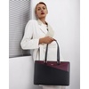 image:imageLOVEVOOK Laptop Tote Bag for Women 156 Inch Waterproof Leather Computer Bags Business Office Work Briefcase Black  Fits 156 Inch Laptop Waterproof Front Pocket Shoulder Strap Large Purse for Business Office Work BlackBlackPurple 156 Inch