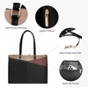 image:imageLOVEVOOK Laptop Tote Bag for Women 156 Inch Waterproof Leather Computer Bags Business Office Work Briefcase Black  Fits 156 Inch Laptop Waterproof Front Pocket Shoulder Strap Large Purse for Business Office Work BlackBlackCoffeeLight Brown