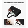 image:imageLOVEVOOK Laptop Tote Bag for Women 156 Inch Waterproof Leather Computer Bags Business Office Work Briefcase Black  Fits 156 Inch Laptop Waterproof Front Pocket Shoulder Strap Large Purse for Business Office Work BlackBlackbrownbeige