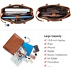 image:imageLOVEVOOK Laptop Tote Bag for Women 156 Inch Waterproof Leather Computer Bags Business Office Work Briefcase Black  Fits 156 Inch Laptop Waterproof Front Pocket Shoulder Strap Large Purse for Business Office Work BlackBrown 156 Inch